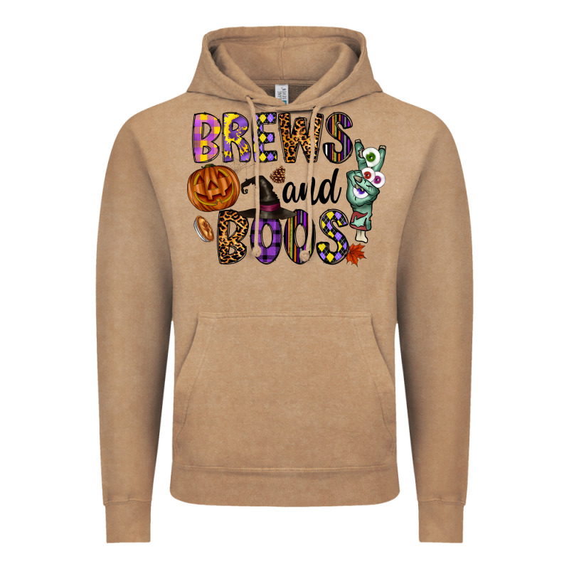 Brews And Boos Vintage Hoodie by CowhideDigitalArt | Teevron