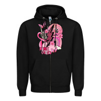 Black pink vibes Zipper Hoodie - MaliasSmallBusiness