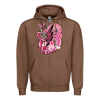 Chestnut pink vibes Zipper Hoodie - MaliasSmallBusiness