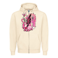 Sandshell pink vibes Zipper Hoodie - MaliasSmallBusiness