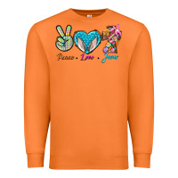 Carrot Peace Love Easter Jesus Premium Sweatshirt - BundleAndBundleShop