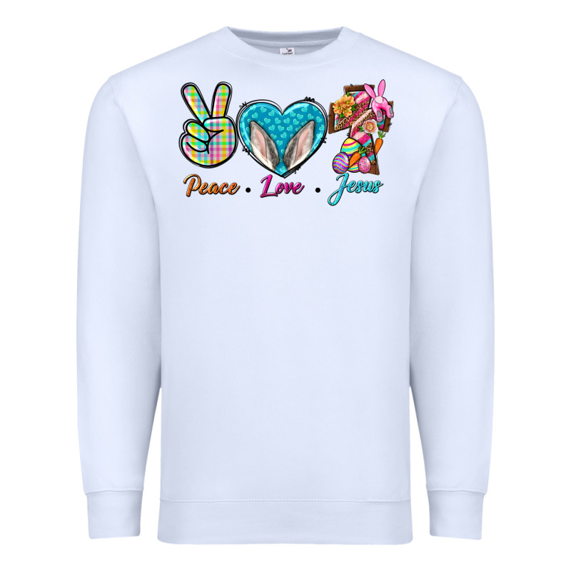 Peace Love Easter Jesus Premium Sweatshirt by BundleAndBundleShop | Teevron