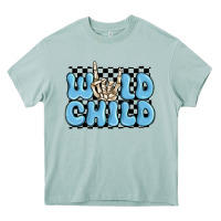 Arona wild child blue skeleton Heavy Core Tee - MaliasSmallBusiness