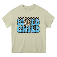 Mossy wild child blue skeleton Heavy Core Tee - MaliasSmallBusiness
