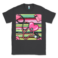 Smoke Nurse Stethoscope Seamless Pattern Classic Tee - BundleAndBundleShop