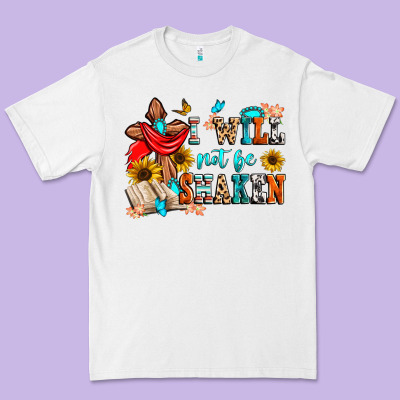 I Will Not Be Shaken Premium Tee Designed By Zillion Design Studio