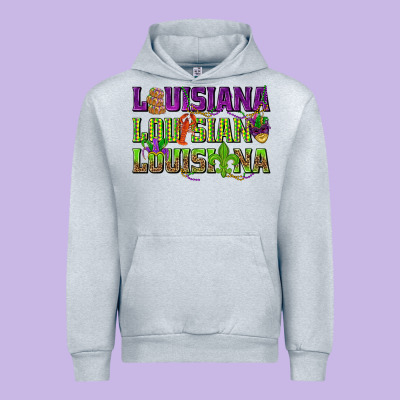 Louisiana Louisiana Louisiana Urban Hoodie Designed By Howdyjamesfarm