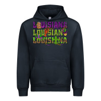 Navy Louisiana Louisiana Louisiana Urban Hoodie - HowdyJamesFarm