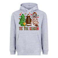 Heather Grey tis' the season american football christmas cakes bbs Heavyweight Hoodie - BundleAndBundleShop