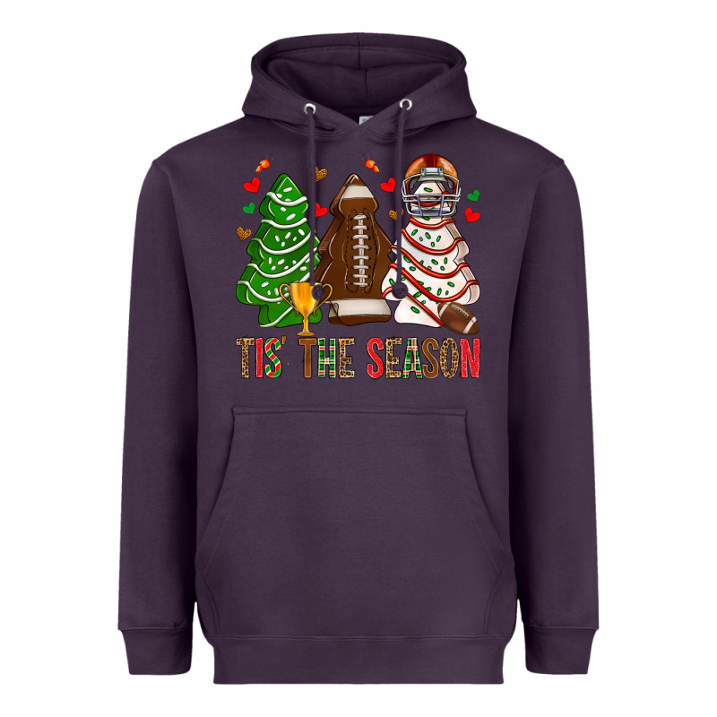 Tis' The Season American Football Christmas Cakes Bbs Heavyweight Hoodie by BundleAndBundleShop | Teevron