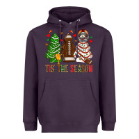 Plum tis' the season american football christmas cakes bbs Heavyweight Hoodie - BundleAndBundleShop