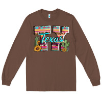 Chestnut texas tx aztec cactus leopard Long Sleeve Tee - AdoDesignShop