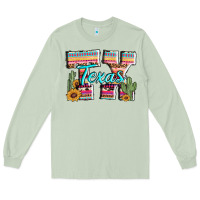 Matcha texas tx aztec cactus leopard Long Sleeve Tee - AdoDesignShop