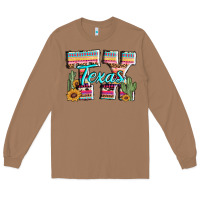 Toasted Coconut texas tx aztec cactus leopard Long Sleeve Tee - AdoDesignShop
