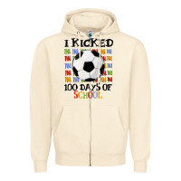Sandshell i kicked 100 days of school Zipper Hoodie - MaliasSmallBusiness
