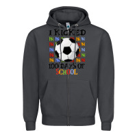 Smoke i kicked 100 days of school Zipper Hoodie - MaliasSmallBusiness