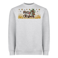 Heather Grey merry christmas cross Heavyweight Sweatshirt - JahusDesignShop