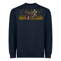 Navy merry christmas cross Heavyweight Sweatshirt - JahusDesignShop