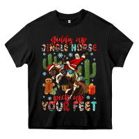 Black giddy up jingle horse pick up your feet Heavy Core Tee - MaliasSmallBusiness