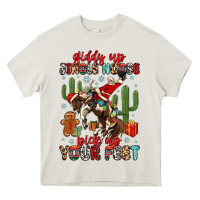 Cream giddy up jingle horse pick up your feet Heavy Core Tee - MaliasSmallBusiness