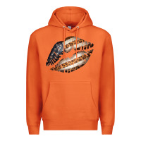 Carrot Vintage American Flag With Leopard Pattern Premium Hoodie - Bettercallsaul