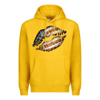 Lemon Vintage American Flag With Leopard Pattern Premium Hoodie - Bettercallsaul