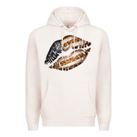 Pale Pink Vintage American Flag With Leopard Pattern Premium Hoodie - Bettercallsaul