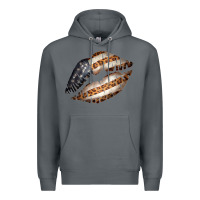 Rock Vintage American Flag With Leopard Pattern Premium Hoodie - Bettercallsaul