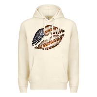 Sandshell Vintage American Flag With Leopard Pattern Premium Hoodie - Bettercallsaul