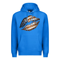 True Royal Vintage American Flag With Leopard Pattern Premium Hoodie - Bettercallsaul