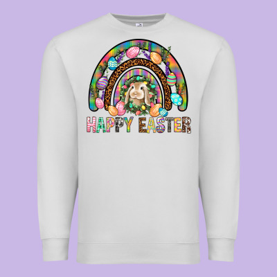 Happy Easter Rainbow Premium Sweatshirt Designed By Bundleandbundleshop