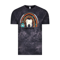 Cloud Black dentallife rainbow Vintage Tee - JahusDesignShop