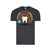 Vintage Black dentallife rainbow Vintage Tee - JahusDesignShop