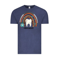 Vintage Denim dentallife rainbow Vintage Tee - JahusDesignShop