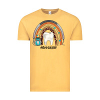 Vintage Mustard dentallife rainbow Vintage Tee - JahusDesignShop