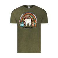 Vintage Olive dentallife rainbow Vintage Tee - JahusDesignShop