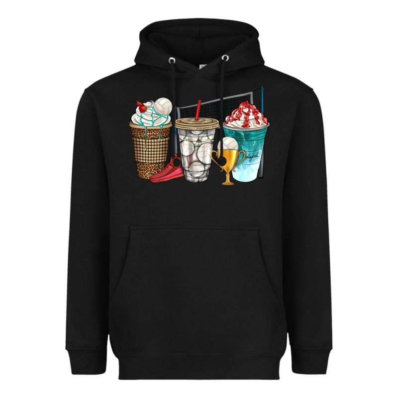 Western Volleyball Coffee Cups Bbs Heavyweight Hoodie by BundleAndBundleShop | Teevron