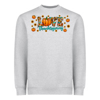 Heather Grey love thanksgiving Heavyweight Sweatshirt - JahusDesignShop
