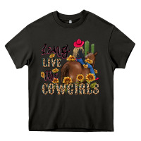 Asphalt long live the cowgirls Heavy Core Tee - MaliasSmallBusiness