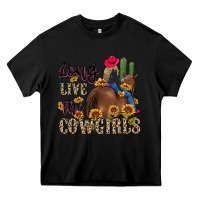 Black long live the cowgirls Heavy Core Tee - MaliasSmallBusiness