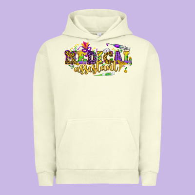 Ma Medical Assistant Mardi Gras Urban Hoodie Designed By Howdyjamesfarm