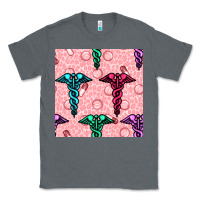 Charcoal Heather Medicine Seamless Pattern Classic Tee - BundleAndBundleShop