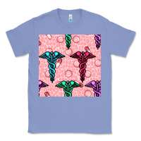 Colony Blue Medicine Seamless Pattern Classic Tee - BundleAndBundleShop