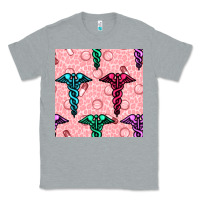 Heather Grey Medicine Seamless Pattern Classic Tee - BundleAndBundleShop