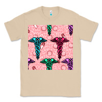 Mushroom Medicine Seamless Pattern Classic Tee - BundleAndBundleShop