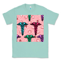 Seafoam Medicine Seamless Pattern Classic Tee - BundleAndBundleShop