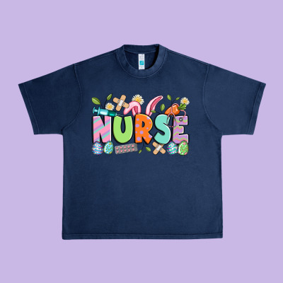 Easter Nurse Urban Heavy Tee Designed By Artiststas