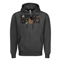 Charcoal Heather black woman confident Zipper Hoodie - MaliasSmallBusiness