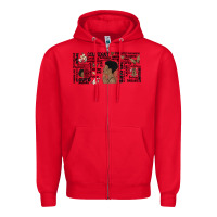 Red black woman confident Zipper Hoodie - MaliasSmallBusiness