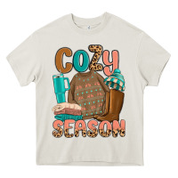 Cream cozy season Heavy Core Tee - MaliasSmallBusiness